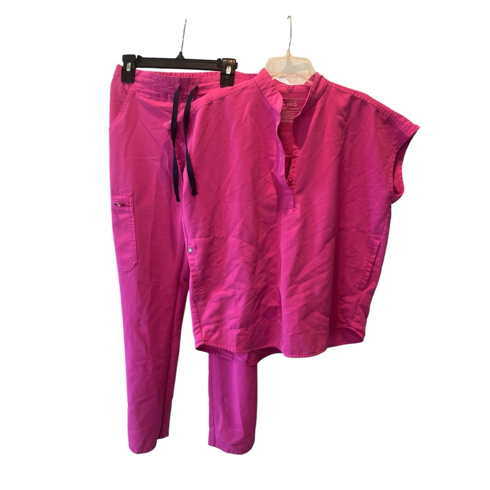 Figs pink Rafaela scrub set